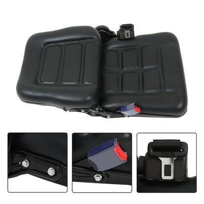 Solid Spare Adjustable PVC Backrest Safety Belt Universial Forklift Tractor Seat Mower