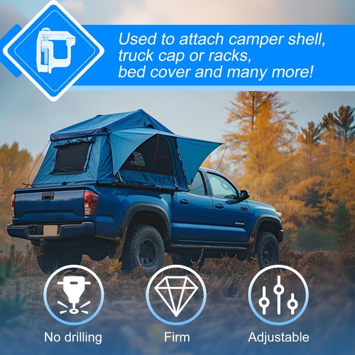 Solid Spare Truck Cap Topper Camper Shell Mounting Clamps Truck Cap Topper Shell Cap Clamps