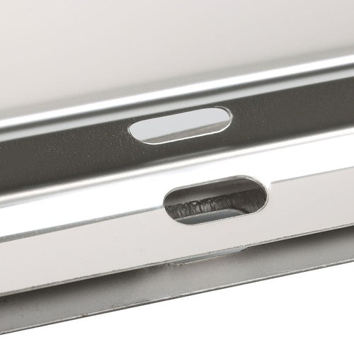 Solid Spare Stainless Steel 30" Mud Flap Hanger w/ Light Cutouts Spring Loaded 2 1/2 Pattern