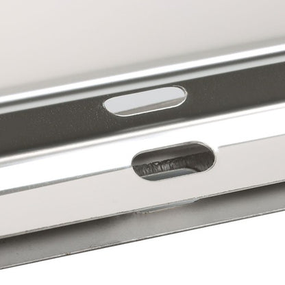 Solid Spare Stainless Steel 30" Mud Flap Hanger w/ Light Cutouts Spring Loaded 2 1/2 Pattern