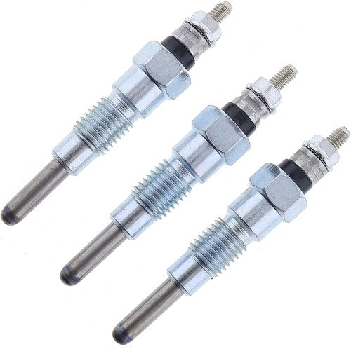Solid Spare 3X Glow Plug for John Deere 1435 1023E 1025R 1026R 2025R 2026R 2320 2030A 850D