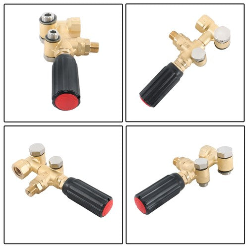 Solid Spare 3650PSI 5.5 GPM 3/8 Unloader with Mounting Bolt Set for Pressure Pump RR, RK, XM