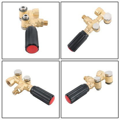 Solid Spare 3650PSI 5.5 GPM 3/8 Unloader with Mounting Bolt Set for Pressure Pump RR, RK, XM