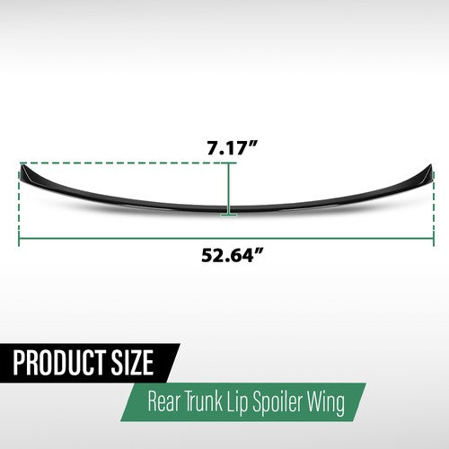 Solid Spare Rear Trunk Spoiler Wing Body Kit Fit For 2019-2024 BMW X5 G05 Gloss Black