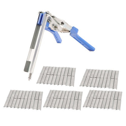 Solid Spare Fencing Gun Hog Ring Plier Fastener Stapler M Nailer Wire Ringer W/ 3000 Clips