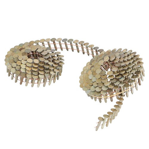 Solid Spare 7/8" × 0.12" × 3/8" 15 Degree Galvanized Coil Roofing Nails 7200 Pack