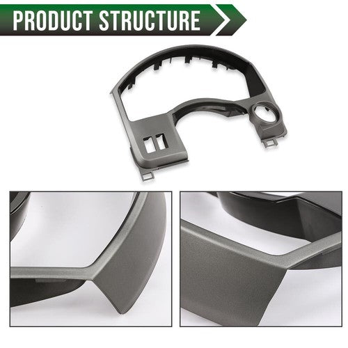 Solid Spare Fit For 04-06 Nissan Titan Armada Dash Panel Gauge Cover Bezel Trim Gray