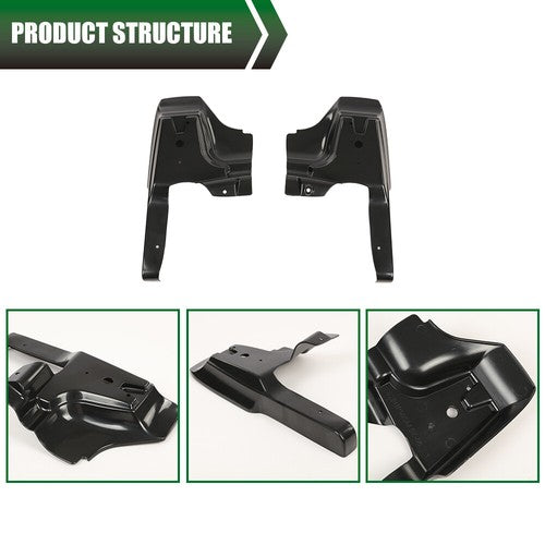 Solid Spare Fit For 1979-1985 Cadillac Eldorado Front Rear Bumper Panel Fillers Set Black