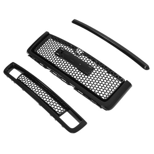 Solid Spare For 2007-13 GMC Sierra 1500 Denali Pickup Upper Lower Grille Hood Molding Trim