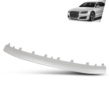 Solid Spare Fit For 15-18 Audi S8 A8 S-line Front Bumper Cover Lower Spoiler Molding Trim