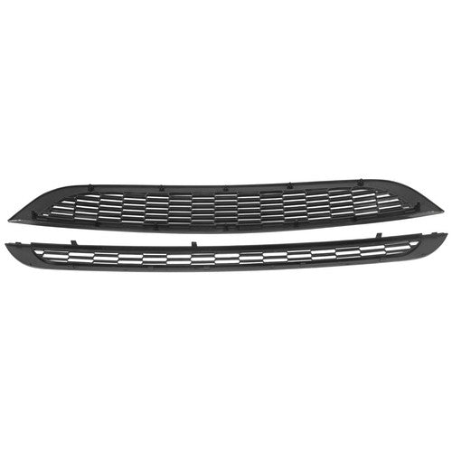 Solid Spare Honeycomb Mesh Front Grille Upper&Lower FOR 2002-06 Mini Cooper & S R50 R52 R53