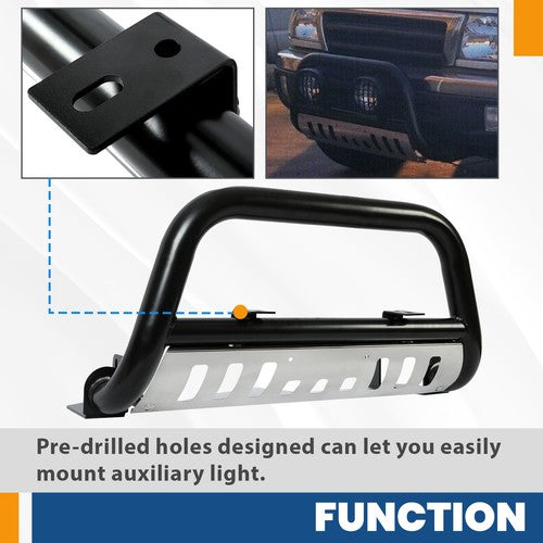 Solid Spare Bull Bar Push Bar Bumper Grille Guard Fit Toyota Tacoma 98-04 / 96-98 4Runner