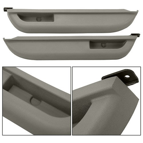 Solid Spare 2x Front Door Armrest for Chevy Blazer C/K1500 C/K2500 1990-1994 GMC Yukon Gray