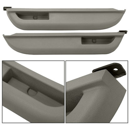 Solid Spare 2x Front Door Armrest for Chevy Blazer C/K1500 C/K2500 1990-1994 GMC Yukon Gray