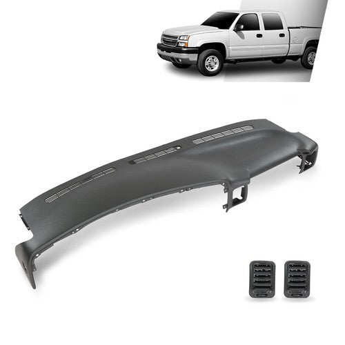 Solid Spare Dash Pad Dash Cap Panel Dashboard Fit For 99-06 Chevy Silverado GMC Sierra Gray