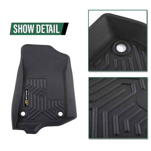 Solid Spare TPE Floor Mats Fit For 18-2023 Jeep Wrangler JL Unlimited All Weather Car Liners