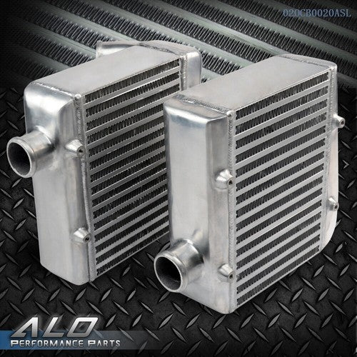 Solid Spare Fit For 90-96 NISSAN 300Zx Twin Turbo Dual Side Mount Aluminum Intercoolers