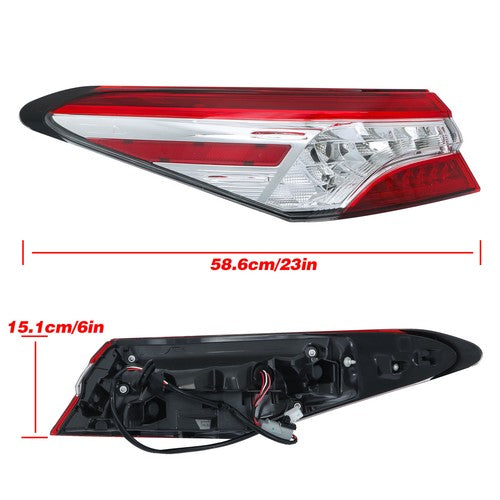 Solid Spare Left Outer Tail Light LED For Toyota Camry XLE XSE 2018-2019 20 Lamp Driver Side