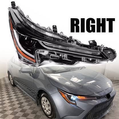 Right passenger LED Headlight For 2020-2022 Toyota Corolla L LE 81110-02S30