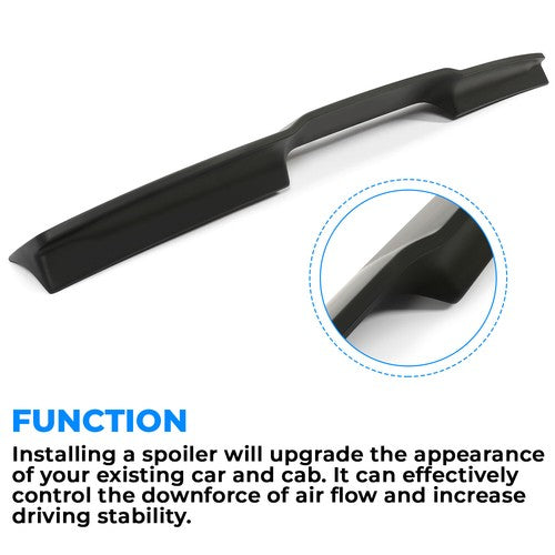 Solid Spare Painted Black Trunk Roof Spoiler Lip Wing For Ford F-150 F150 Gen 2 Raptor 15-20