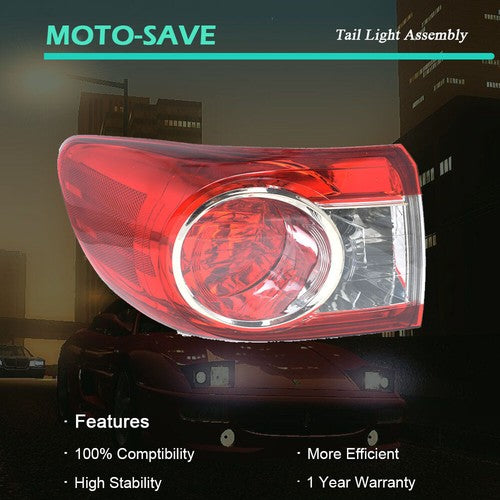 Solid Spare Red Rear Driver Left Side Brake Lamp Tail Light For Toyota Corolla 2011-2013