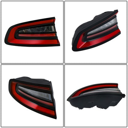 Solid Spare Tail Light Brake Lamp Fit For 2015-2022 Dodge Charger LED Type Left Side Outer