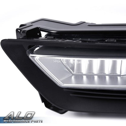 Solid Spare Fit For 2013-2015 Honda Accord Sedan Clear Fog Lights Lamps W/ Bulbs Left+Right