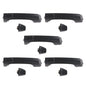 Solid Spare Fit For 2006-2010 Hummer H3 H3T Black Door Handle Outside Front & Rear Set of 5