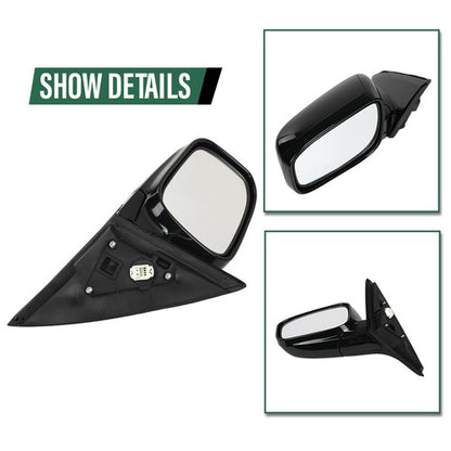 Solid Spare Fit For 03-07 Honda Accord Manual Folding Power Mirror Left Driver Side