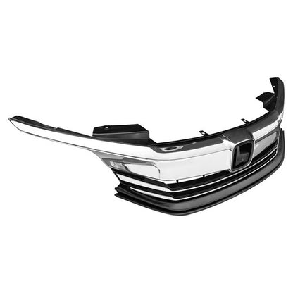 For 2016 2017 Honda Accord Sedan Front Upper/Lower Grille & LED Fog Lights Set