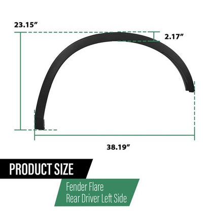 Solid Spare Fit For 2019-2022 Chevy Blazer L LT Rear Left Fender Flare Wheel Arch Molding