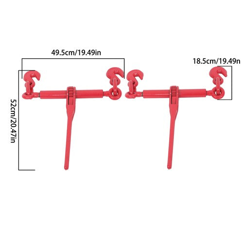 Solid Spare 2 Pack Chain and Binder Kit 3/8"-1/2" Ratchet Load Binder