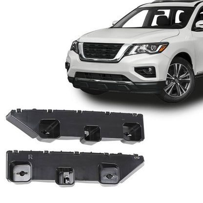 Solid Spare Fit For 2013-2019 Nissan Pathfinder Front Outer Bumper Cover Bracket Left+Right