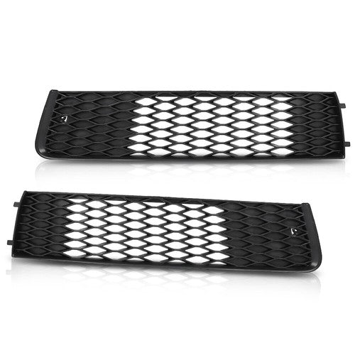 Solid Spare Fit For 2010-2015 Audi Q7 Front Bumper Grille Outer Cover Left+Right Side
