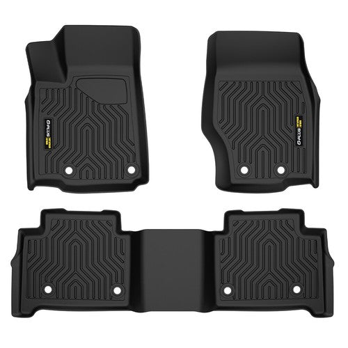 Solid Spare TPE Floor Mats Fit For 22-25 Jeep Grand Cherokee All Weather Protection Liners