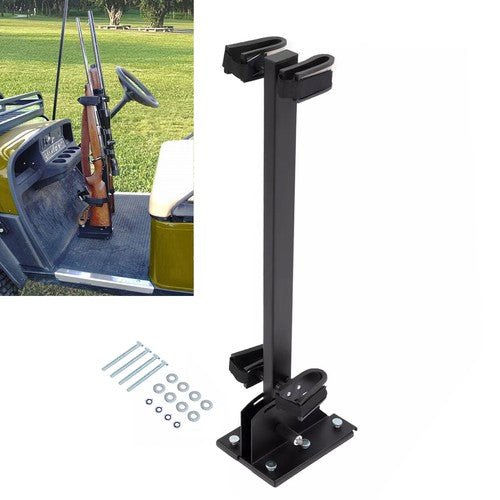 Solid Spare Adjustable Golf Cart Universal Floor Mount Gun Rack For Ezgo Club Car Yamaha