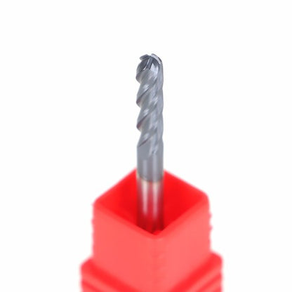 Solid Spare 5 PCS End Mill 1/8" 4 Flute 1-1/2" Overall Length Ball Nose Carbide