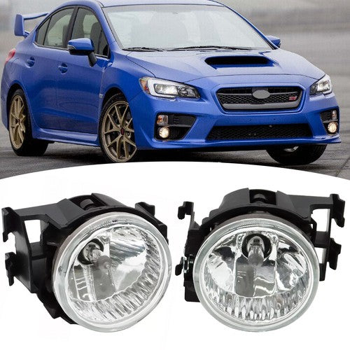 Fit 2013-2014 Subaru WRX STI Front Bumper Fog Lights W/ Bulbs Lamps LH&RH Pair