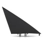 Solid Spare Front Right Side Triangle Door Mirror Flag Cover Fit For 2017-2023 Tesla Model 3