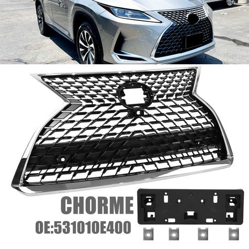 For 2020-2022 Lexus RX350 RX350L RX450h RX450hL Front Upper Grille W/Chrome trim