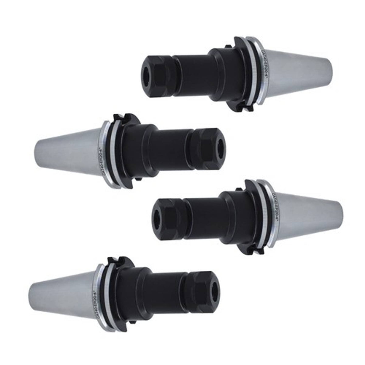 Solid Spare CAT40-ER20 Collet Chucks W. 4" Long Gage Length - 4 Chucks Tool Holder Set New
