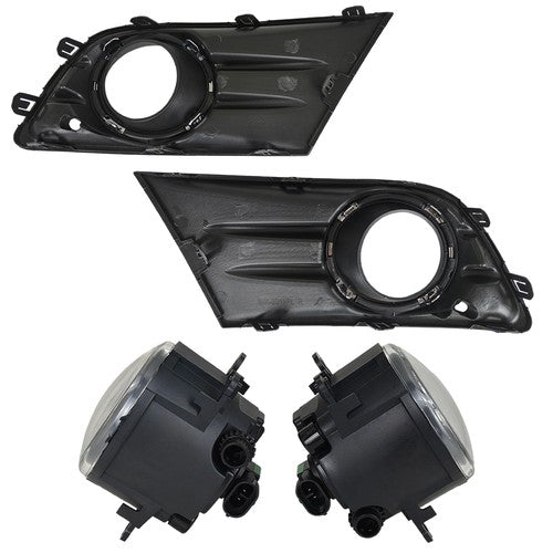 For Honda Pilot 2012-2013-2014-2015 New A Pair Fog Light W/Cover&Chrome Trim US