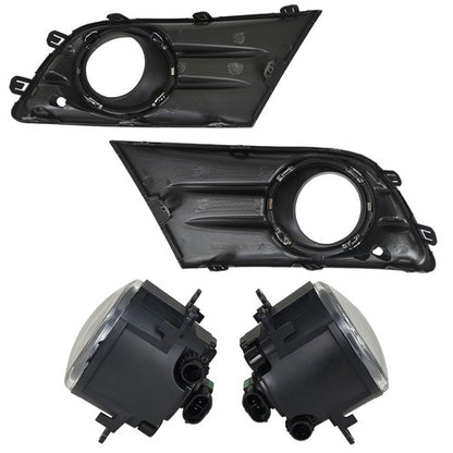For Honda Pilot 2012-2013-2014-2015 New A Pair Fog Light W/Cover&Chrome Trim US