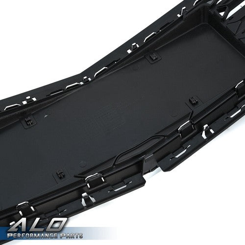 Solid Spare Black Front Bumper Lower Grille W/ Chrome Trim Fit For 2016-2018 Chevrolet Cruze