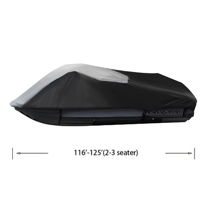 Solid Spare New bWaterproof Marine Grade 600D Heavy Duty Polyester Trailerable Jet Ski Cover
