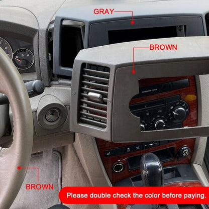 Solid Spare For Jeep Grand Cherokee 05 2006 2007 Navigation Radio Stereo Dash Bezel Vent Kit