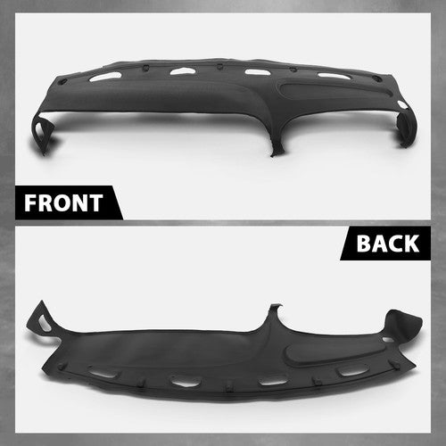 Solid Spare TPE Dash Cover Fit For 98-02 Dodge Ram 1500 2500 3500 Dashboard Overlay Black