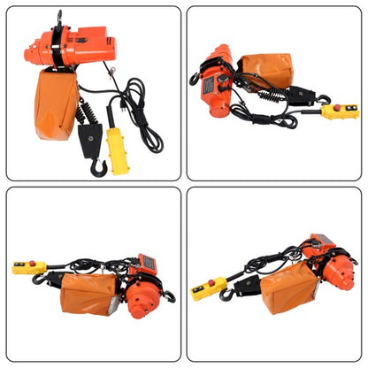 Solid Spare 1T/2200lbs 3m/10Ft Wired Remote Control Electric Chain Hoist G80 double chain