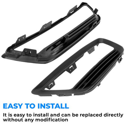 Solid Spare Pair Fog Lights Cover Trim Bezel Fit 2013-2015 14 Honda Accord Sedan LX EX 4DR
