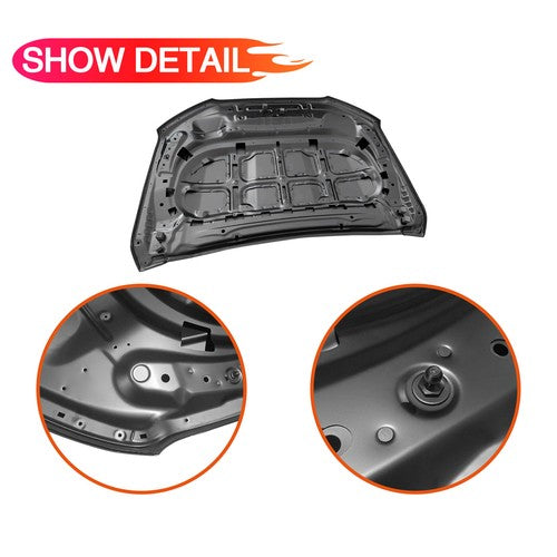 Fit 2019 2020 2021 2022 Ford Ranger Black Hood Direct Replacement  Aluminum
